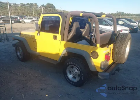 2000 Jeep Wrangler Sport из США, поврежденный, VIN 1J4FA49S5YP772607